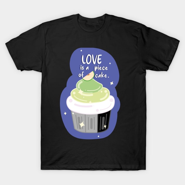 Love Cupcakes: Aromantic T-Shirt by HoneyLiss